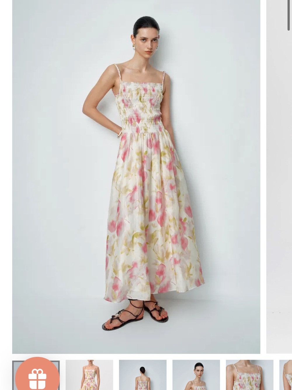 Silk-Linen Blend Floral Summer/Wedding/Graduation Dress by Fabrique